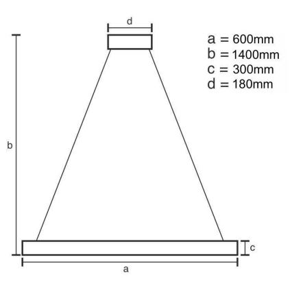 LED Dimmable crystal chandelier on a string LED/80W/230V 3000-6500K + remote control