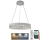 LED Dimmable crystal chandelier on a string LED/90W/230V 3000-6500K white + remote control