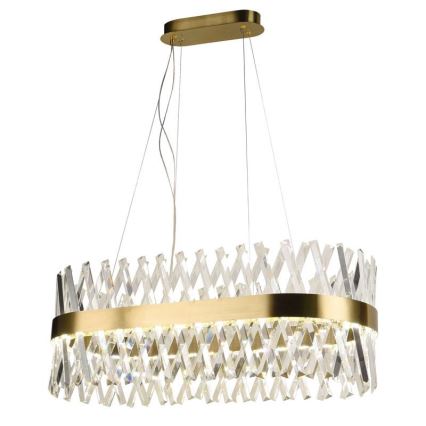 LED Dimmable crystal chandelier on a string LED/90W/230V 3000-6500K + remote control