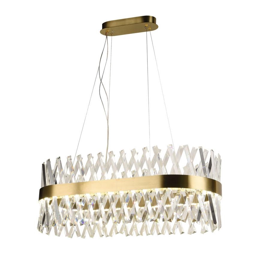 LED Dimmable crystal chandelier on a string LED/90W/230V 3000-6500K + remote control