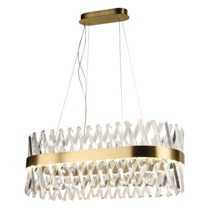 LED Dimmable crystal chandelier on a string LED/90W/230V 3000-6500K + remote control