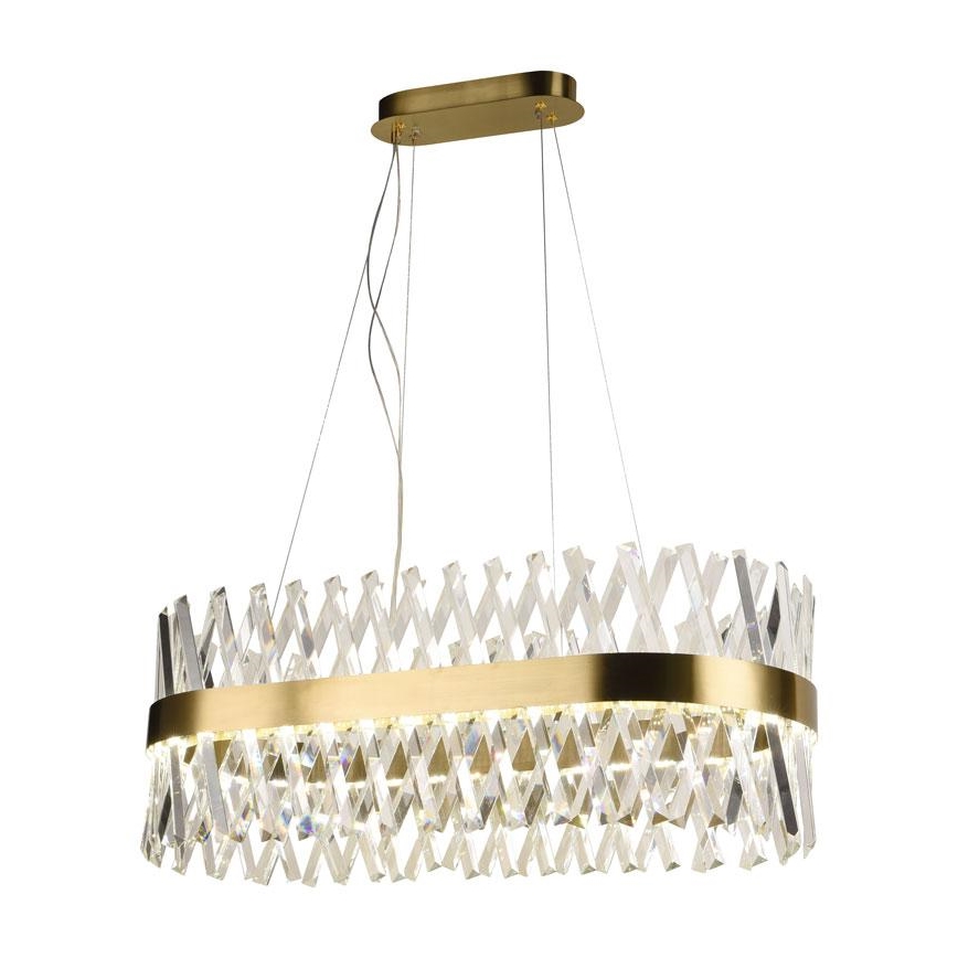 LED Dimmable crystal chandelier on a string LED/90W/230V 3000-6500K + remote control