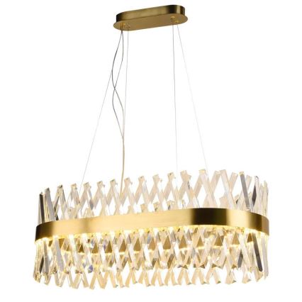 LED Dimmable crystal chandelier on a string LED/90W/230V 3000-6500K + remote control