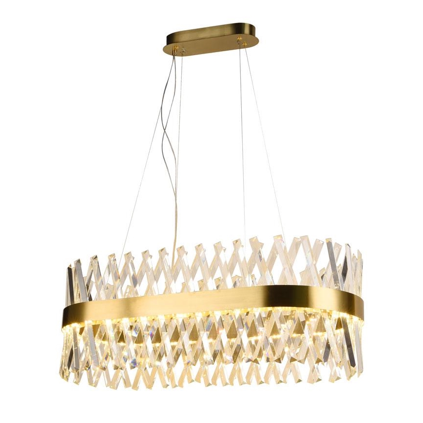 LED Dimmable crystal chandelier on a string LED/90W/230V 3000-6500K + remote control