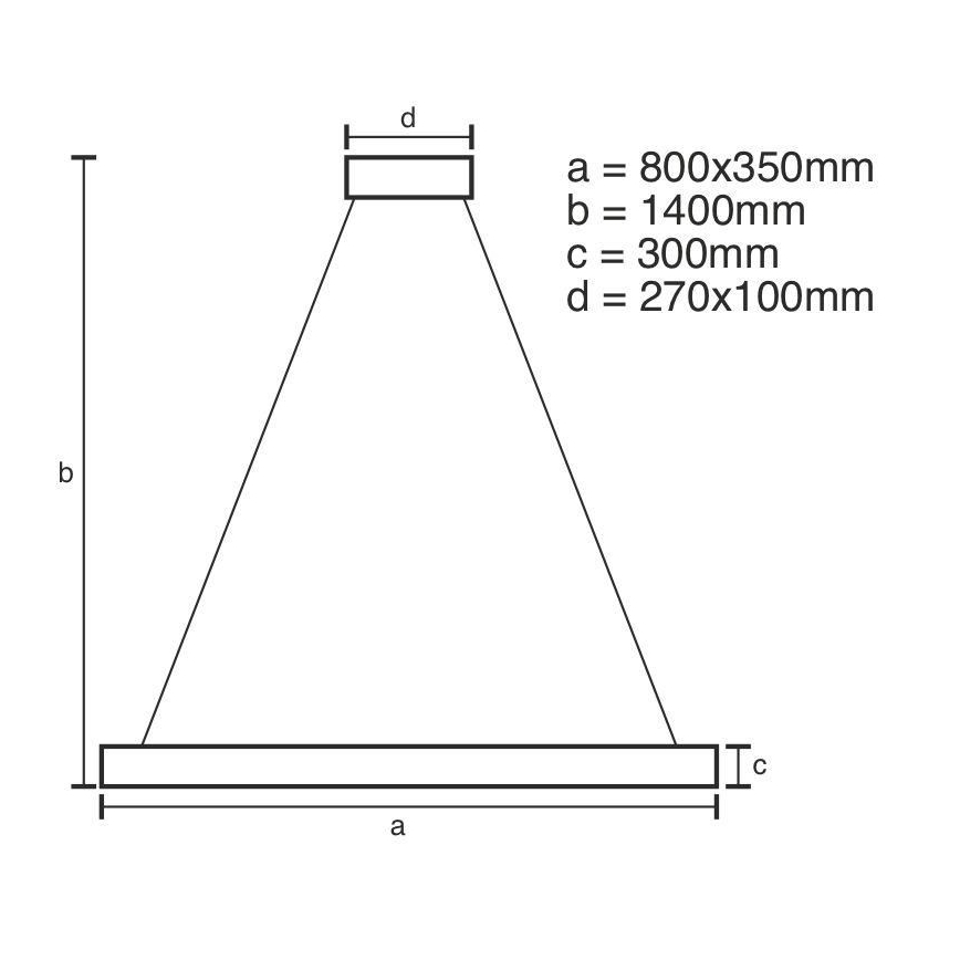 LED Dimmable crystal chandelier on a string LED/90W/230V 3000-6500K + remote control
