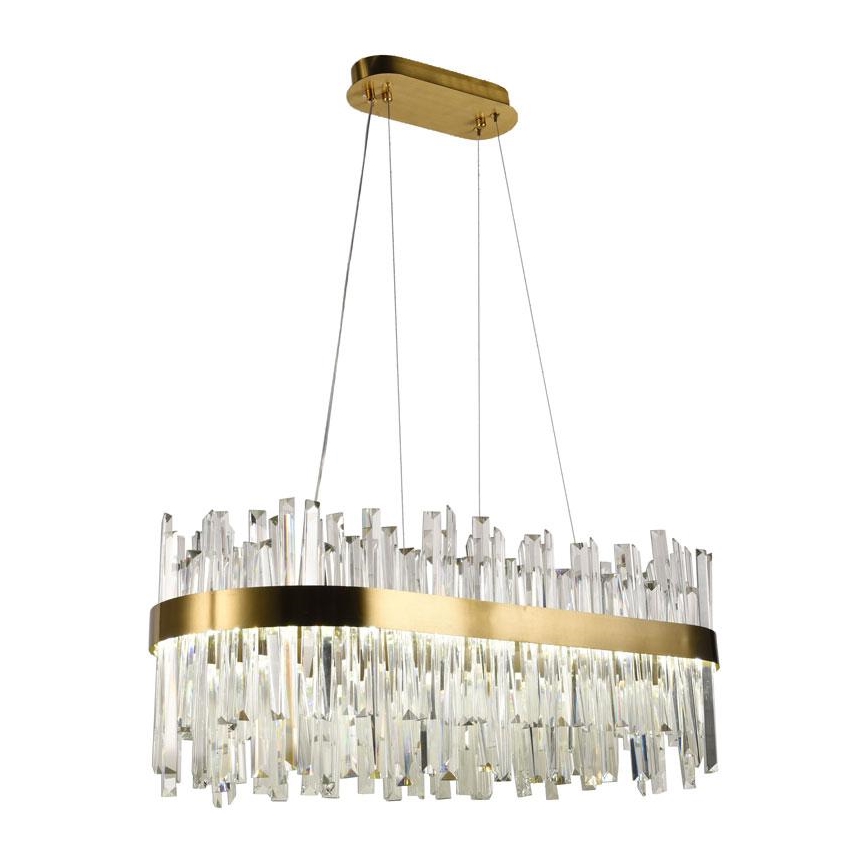 LED Dimmable crystal chandelier on a string LED/90W/230V 3000-6500K + remote control