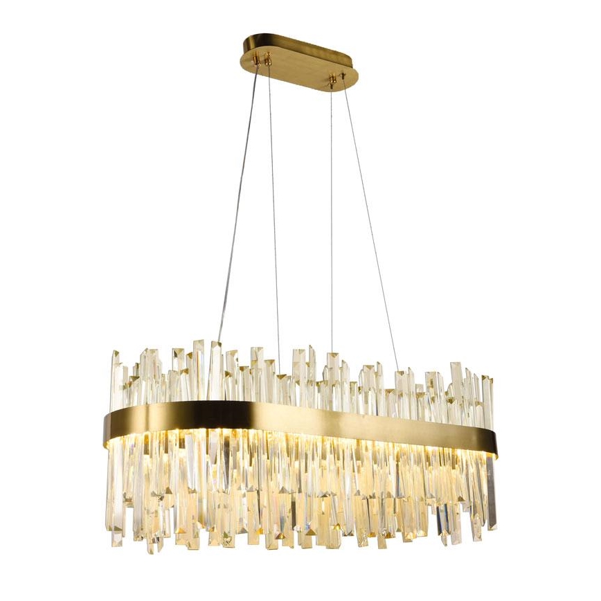 LED Dimmable crystal chandelier on a string LED/90W/230V 3000-6500K + remote control