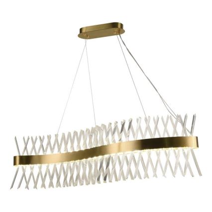 LED Dimmable crystal chandelier on a string LED/95W/230V 3000-6500K + remote control