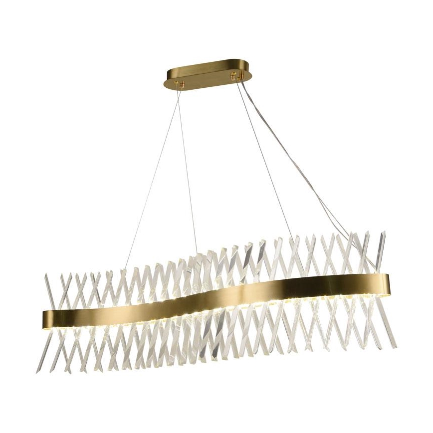 LED Dimmable crystal chandelier on a string LED/95W/230V 3000-6500K + remote control