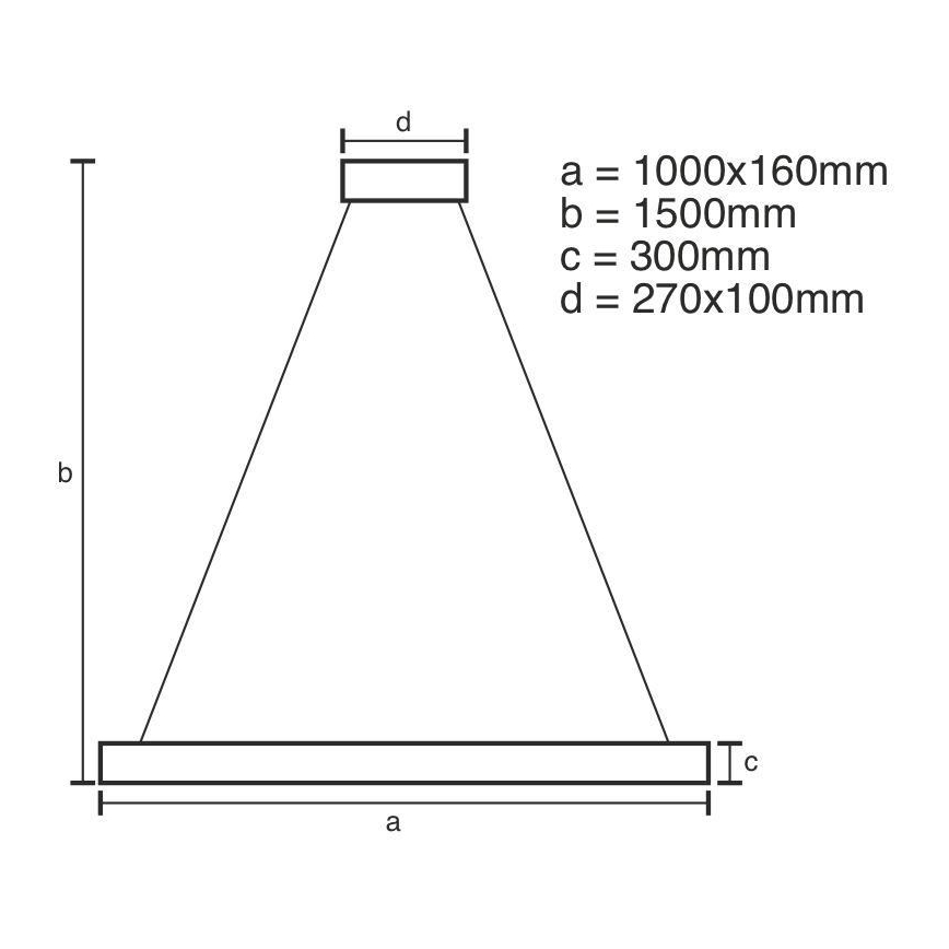 LED Dimmable crystal chandelier on a string LED/95W/230V 3000-6500K + remote control