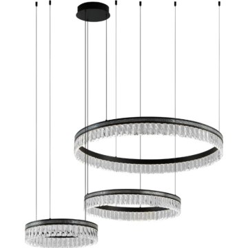LED Dimmable Crystal Chandelier on Cable THALIA LED/120W/230V 3000-6000K + Remote Control