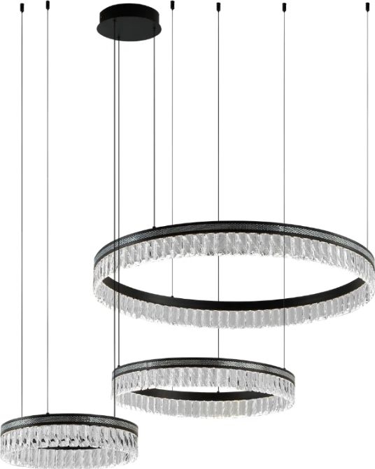 LED Dimmable Crystal Chandelier on Cable THALIA LED/120W/230V 3000-6000K + Remote Control