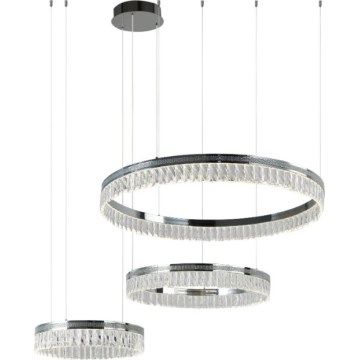 LED Dimmable Crystal Chandelier on Cable THALIA LED/120W/230V 3000-6000K + Remote Control