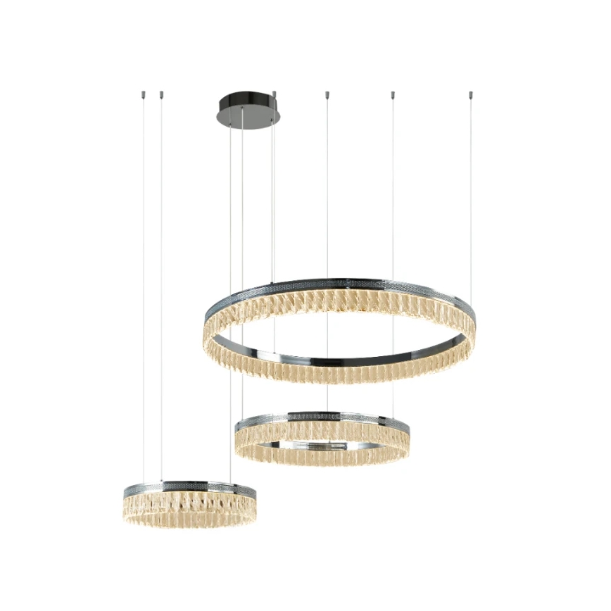 LED Dimmable Crystal Chandelier on Cable THALIA LED/120W/230V 3000-6000K + Remote Control