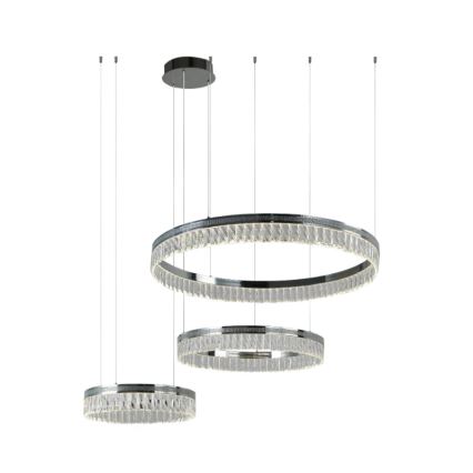 LED Dimmable Crystal Chandelier on Cable THALIA LED/120W/230V 3000-6000K + Remote Control