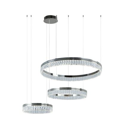 LED Dimmable Crystal Chandelier on Cable THALIA LED/120W/230V 3000-6000K + Remote Control