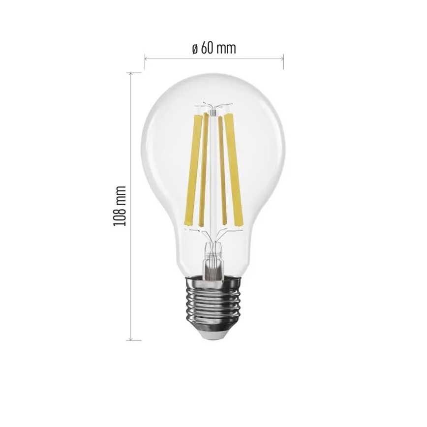 LED Dimmable Filament Bulb A60 E27/11W/230V 4000K