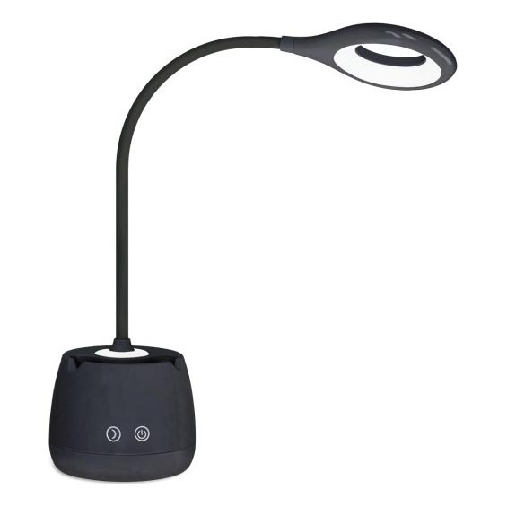 LED Dimmable flexible rechargeable table lamp LUSIA LED/5W/5V 3000/4000K 1200 mAh black