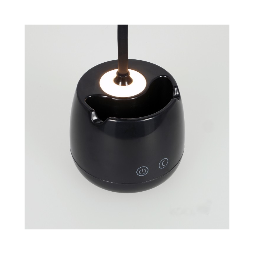 LED Dimmable flexible rechargeable table lamp LUSIA LED/5W/5V 3000/4000K 1200 mAh black