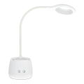 LED Dimmable flexible rechargeable table lamp LUSIA LED/5W/5V 3000/4000K 1200 mAh white
