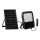 LED Dimmable floodlight with a solar panel and dusk sensor LED/15W/15000 mAh 3,2V IP65 + remote control