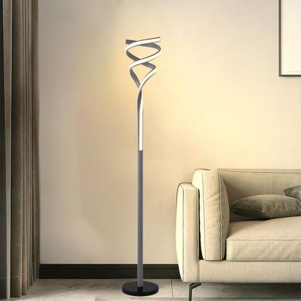 LED Dimmable floor lamp LED/50W/230V 3000-6500K grey + remote control