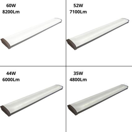LED Dimmable fluorescent light LED/35W/44W/52W/60W/230V 4000K 120 cm