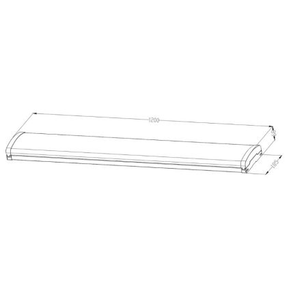 LED Dimmable fluorescent light LED/35W/44W/52W/60W/230V 4000K 120 cm