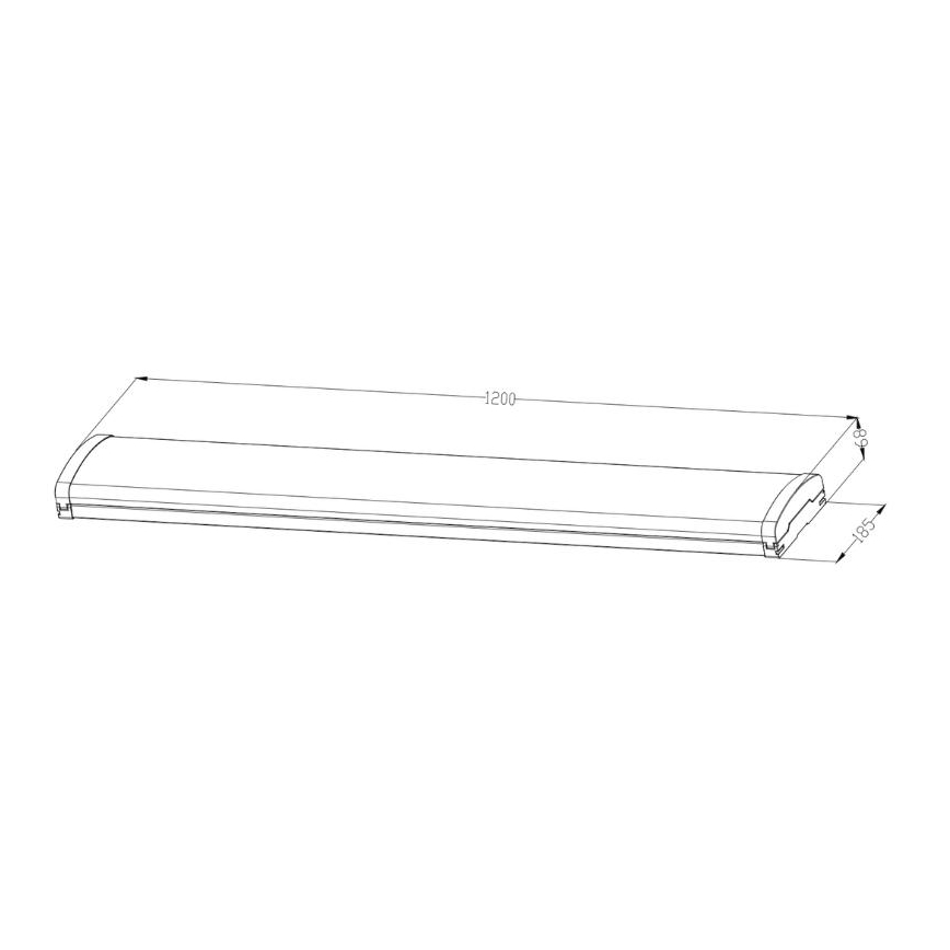 LED Dimmable fluorescent light LED/35W/44W/52W/60W/230V 4000K 120 cm