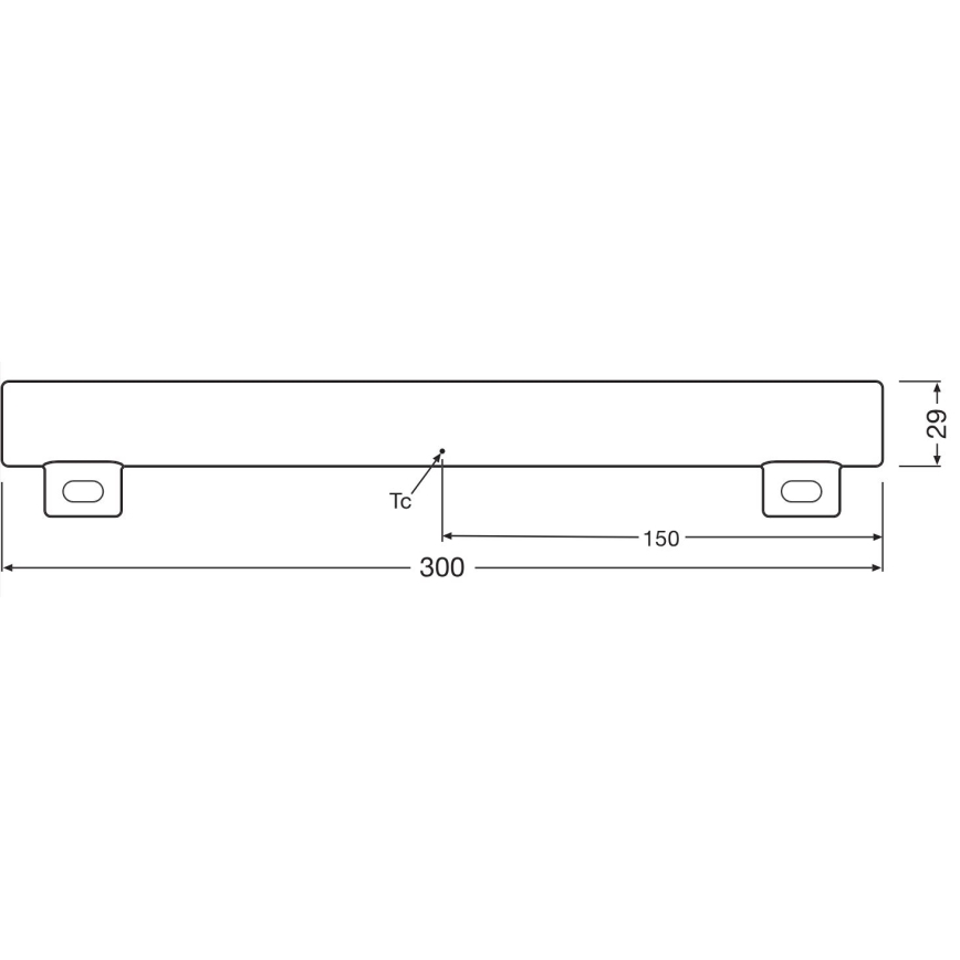 LED Dimmable fluorescent tube S14s/3W/230V 2700K 30 cm CRI 90 - Osram