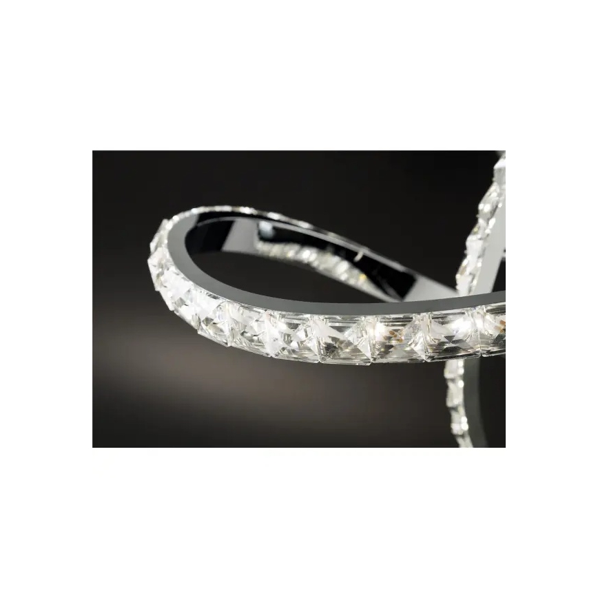 LED Dimmable Flush-Mount Ceiling Light ABRO LED/26W/230V Polished Chrome