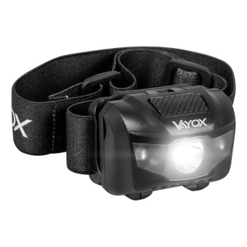 LED Dimmable headlamp 3xLED/3xAAA IPX4 100 shiny