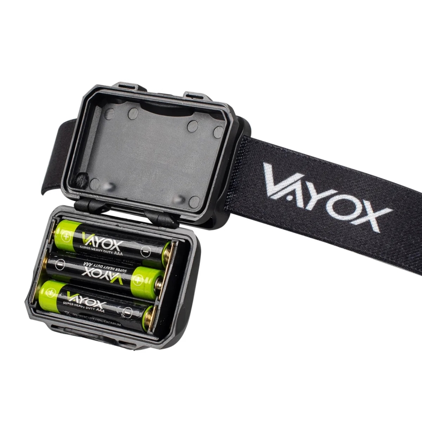 LED Dimmable headlamp 3xLED/3xAAA IPX4 100 shiny