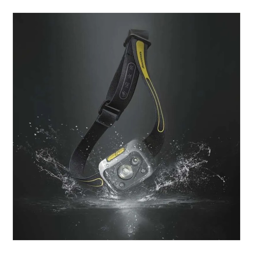 LED Dimmable headlamp with sensor GP DISCOVERY CHW54 LED/3xAAA IPX5
