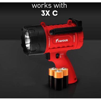 LED Dimmable heavy-duty flashlight LED/5W/3xC IP67