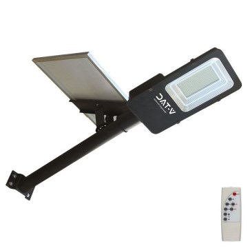 LED Dimmable hybrid solar street lamp LED/50W/230V 6500K IP65 50000 mAh + remote control