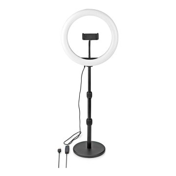 LED Dimmable lamp with a stand and holder for vlogging LED/6W/USB 2700-6700K