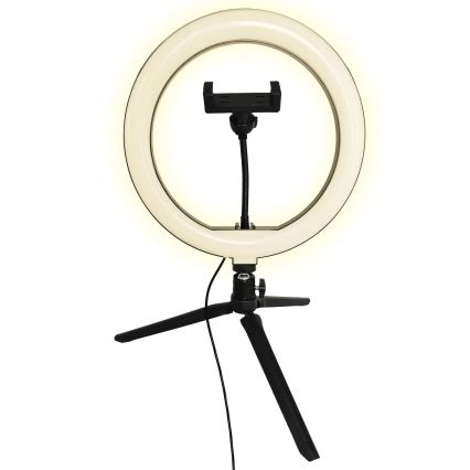 LED Dimmable lamp with tripod and holder for vlogging LED/10W/5V 2700-6500K