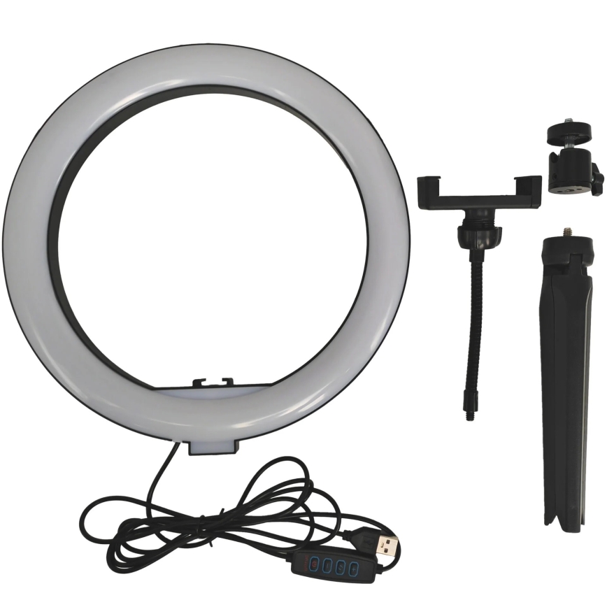 LED Dimmable lamp with tripod and holder for vlogging LED/10W/5V 2700-6500K