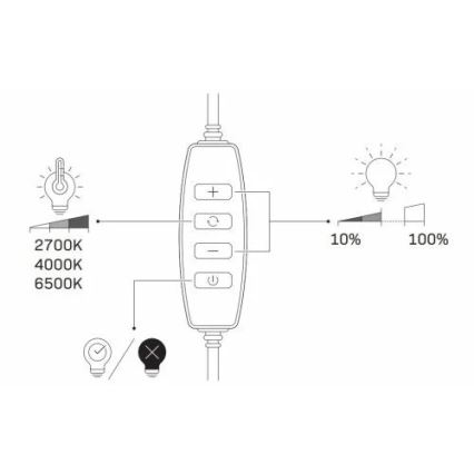 LED Dimmable lamp with tripod and holder for vlogging LED/10W/5V 2700-6500K