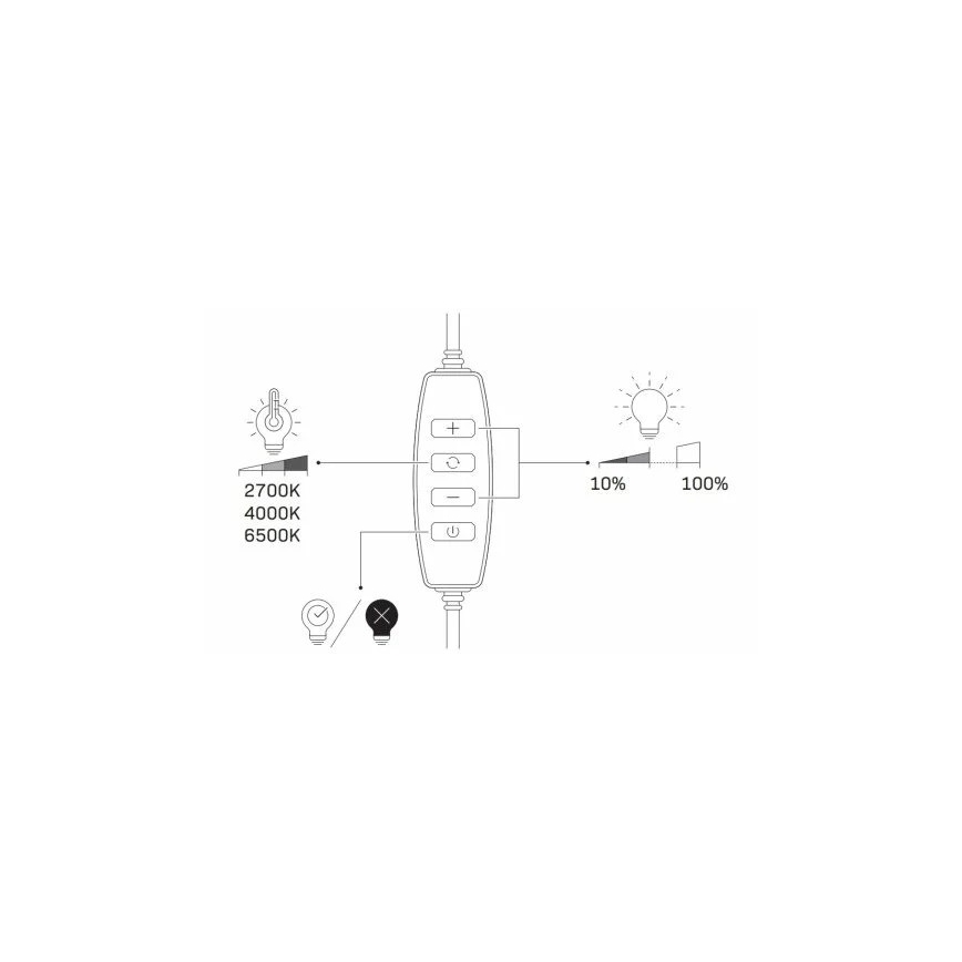 LED Dimmable lamp with tripod and holder for vlogging LED/10W/5V 2700-6500K