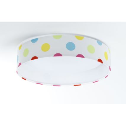 LED Dimmable children's ceiling light SMART GALAXY KIDS LED/24W/230V 3000-6500K dots colorful + remote control