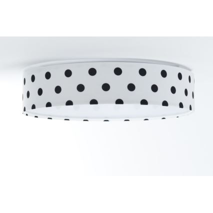 LED Dimmable children's ceiling light SMART GALAXY KIDS LED/24W/230V 3000-6500K dots white/black + remote control