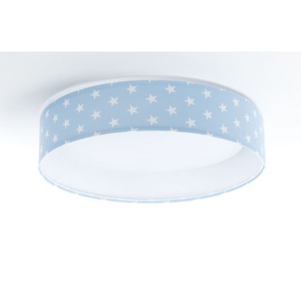LED Dimmable children's ceiling light SMART GALAXY KIDS LED/24W/230V 3000-6500K stars blue/white + remote control