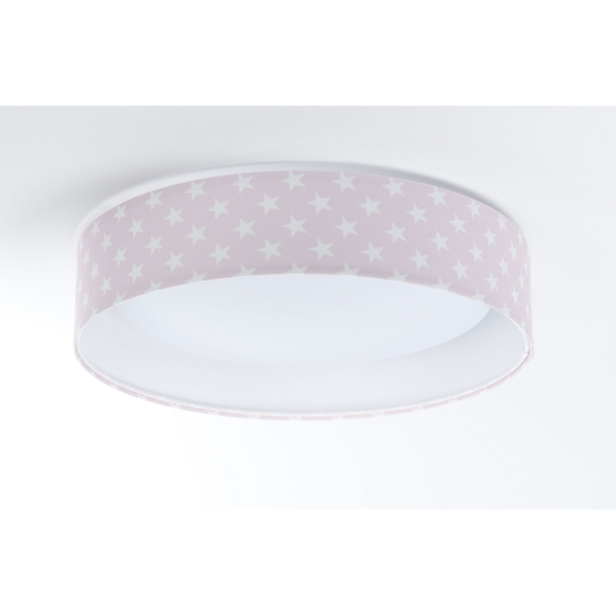 LED Dimmable children's ceiling light SMART GALAXY KIDS LED/24W/230V 3000-6500K stars pink/white + remote control
