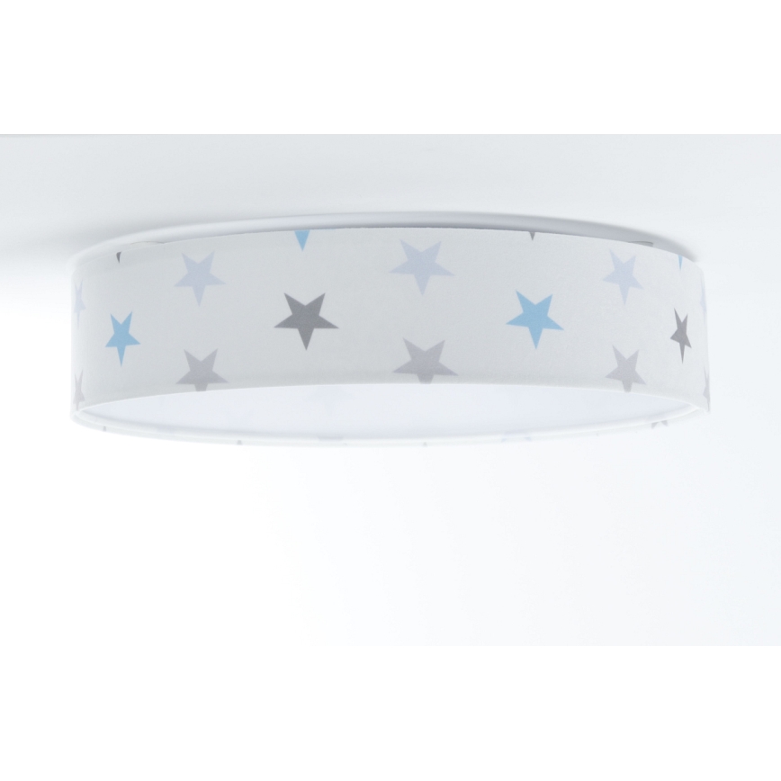 LED Dimmable children's ceiling light SMART GALAXY KIDS LED/24W/230V 3000-6500K stars white/grey/blue + remote control
