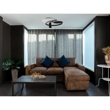 LED Dimmable ceiling light LED/65W/230V 3000-6500K white/black + remote control