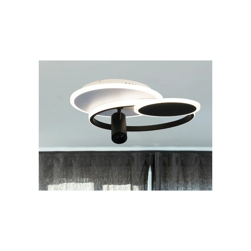 LED Dimmable ceiling light LED/65W/230V 3000-6500K white/black + remote control