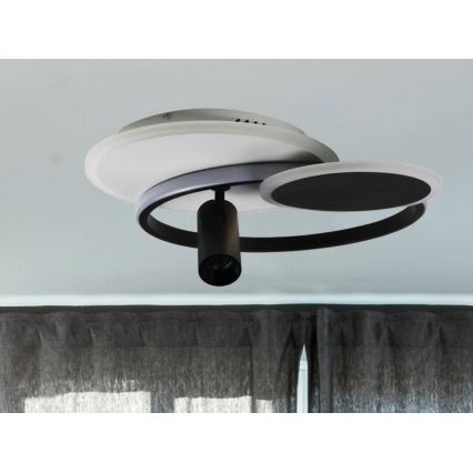 LED Dimmable ceiling light LED/65W/230V 3000-6500K white/black + remote control