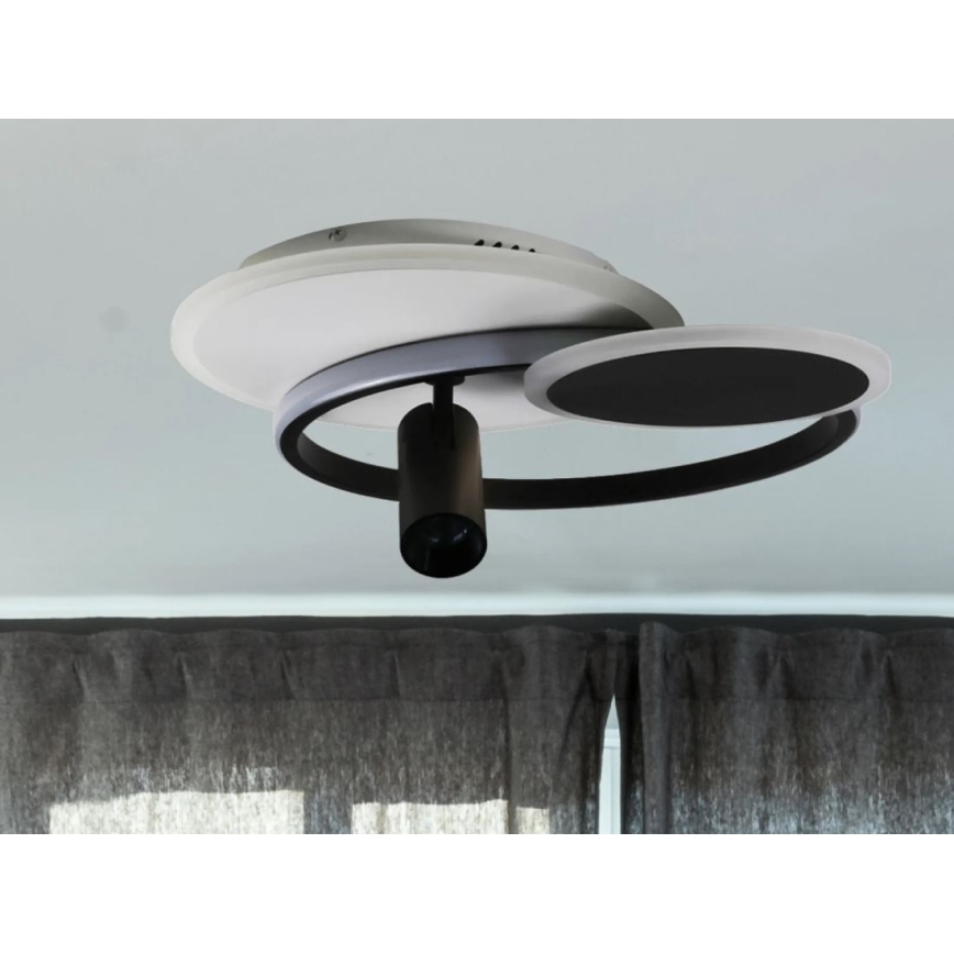 LED Dimmable ceiling light LED/65W/230V 3000-6500K white/black + remote control